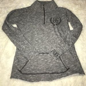 VS pink quarter zip